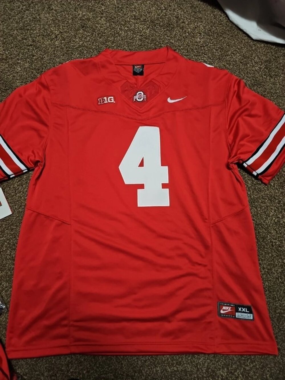 Jeremiah Smith Red Jersey Stitched Vapor